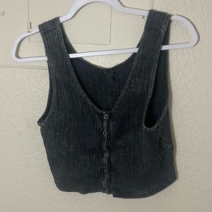 Washed black tank top size XL